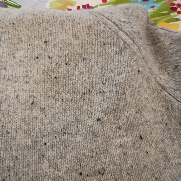 Irelandseye Grey Hooded Cardigan Sweater Size XL.  Wool And Cashmere Blend - Picture 5 of 10